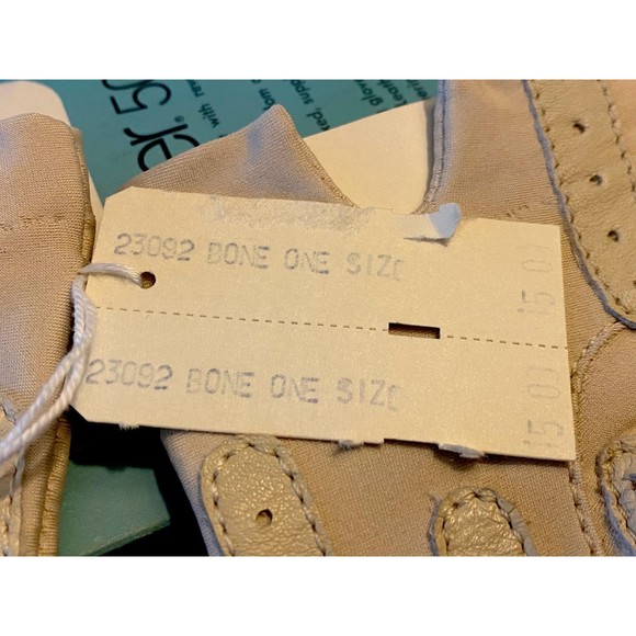 NOS Vtg Aris Isotoner 500 Women’s Driving Gloves 23092 Bone Stretch ISO-Massage - Picture 6 of 9